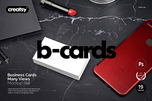 Business Cards Mockup Set