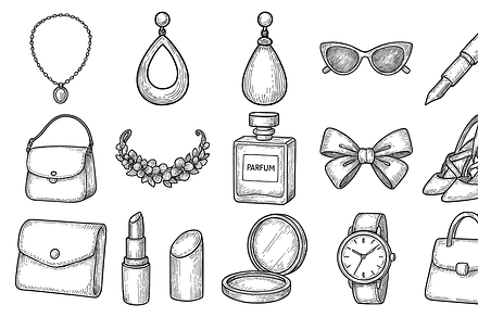 Vintage French Icon Illustration