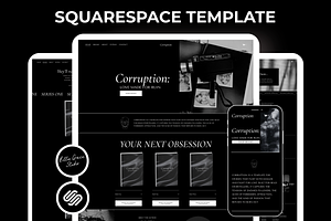 Squarespace Author Website Template, a Squarespace Template by Billie Grace Studio