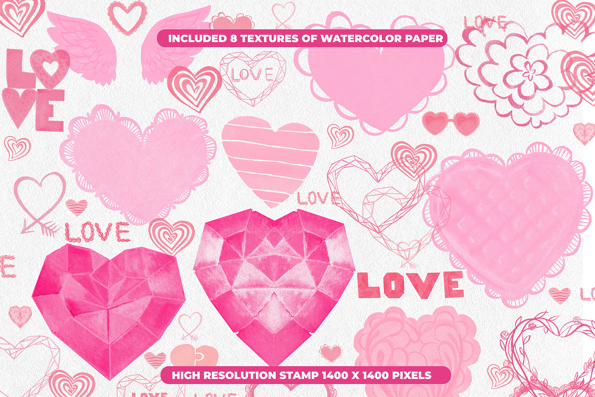 85 Romantic Brush Stamps Procreate, a Brush Add-On by Graphics Resources (Photo 11 of 11)