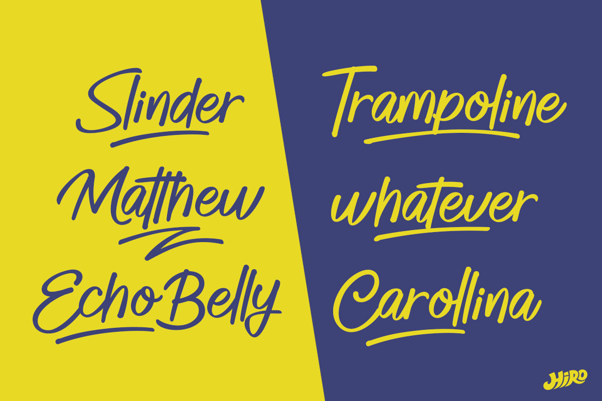 Smille - Bold Handwritten Font, a Script Font by HIRO.std (Photo 3 of 11)