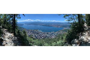 The view of Lake Maggiore from Alpe, a Nature Photo by ZinetroN