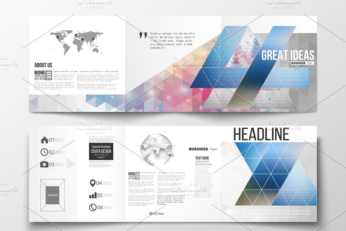 Bundle of 25 brochure templates, a Decorative Illustration by VectorShop (Photo 25 of 25)