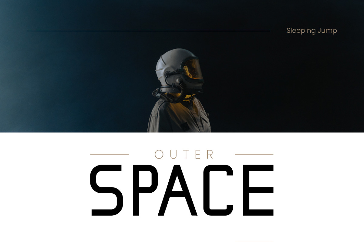 Sleeping Jump Display Font, a Sans Serif Font by gitasetstudio (Photo 2 of 6)