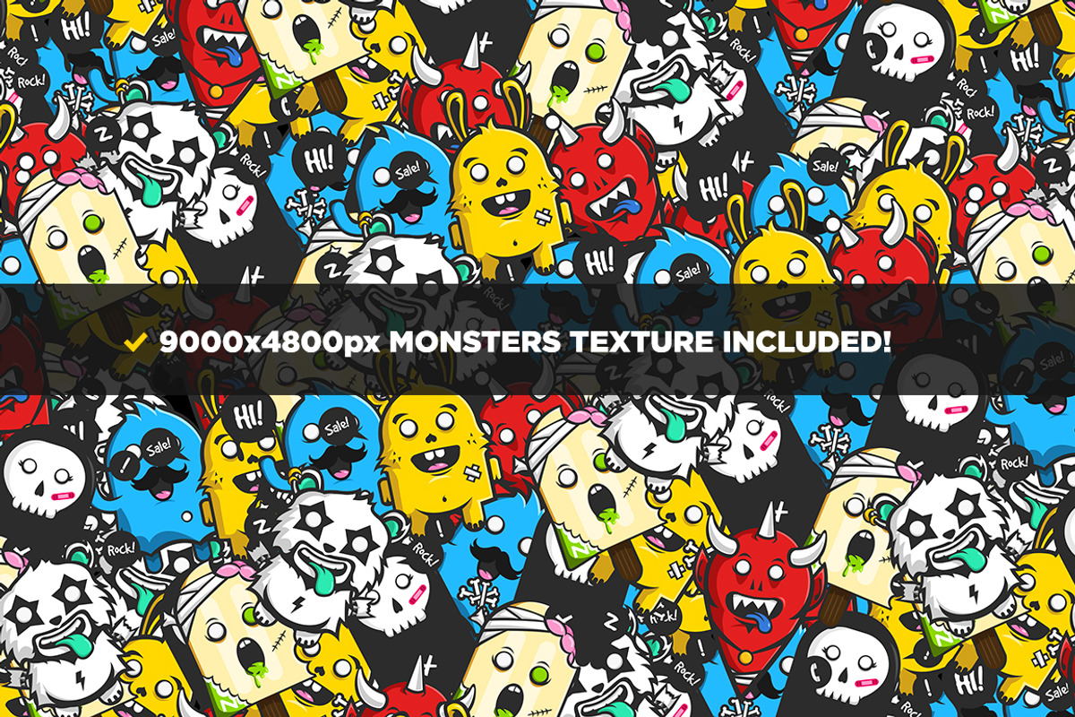 Cute Monsters Business Card Bundle, a Business Card Template by Odin_Design (Photo 4 of 12)