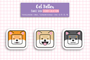 Get Better- Kawaii Shiba Vector Set, an Illustration by Candy Horror Shop (Thumbnail 5 of 6)