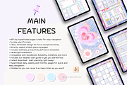 Starlight Purple Digital Planner, a Stationery Template by Tas Creative Studio (Thumbnail 3 of 9)