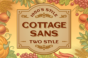 Cottage Sans - 1950's Style