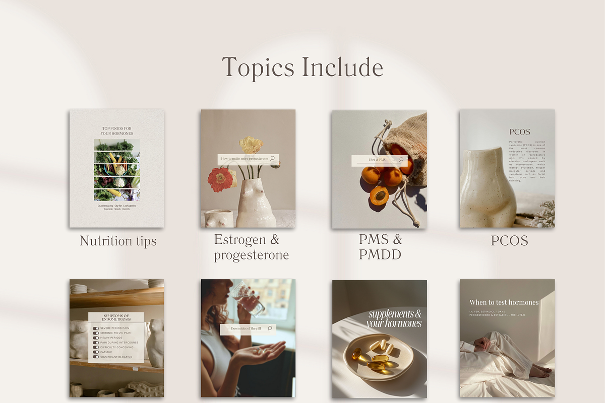 Hormone Social Media Templates, a Templates & Theme by Naturopath Hub (Photo 5 of 10)