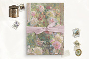 Vintage Pink Roses Printable Vellum, a Stationery Template by SilverJoyAtelier (Thumbnail 1 of 2)