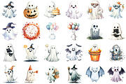 Ghost Clipart, Halloween Clipart, an Illustration by Sublimation Artist (Thumbnail 2 of 6)