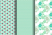 10 Floral Patterns, a Pattern Graphic by Sunset&Sea Design (Thumbnail 3 of 5)