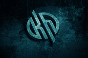 Grunge Metal Logo Mockup, a Product Mockup by g design (Thumbnail 7 of 7)