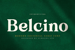 Belcino — Editorial Serif Font