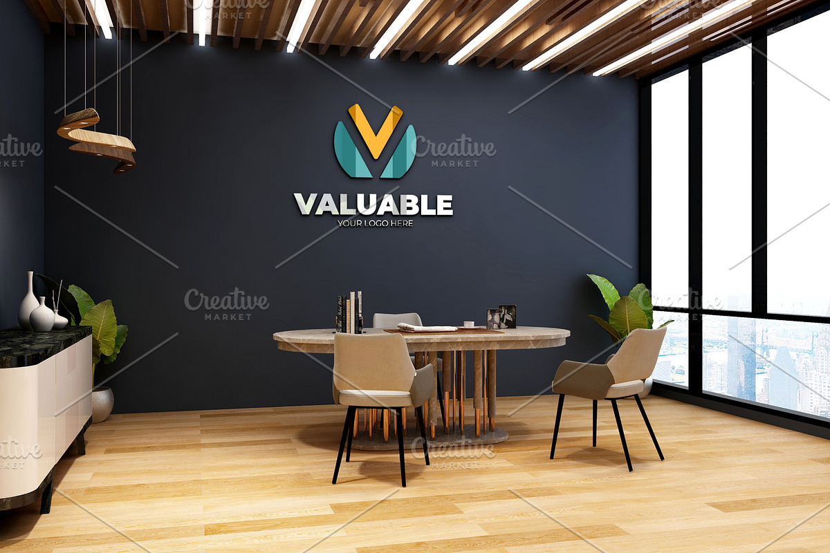 PSD Minimalist Office Logo Mockup, a Product Mockup by Ayy (Photo 6 of 23)