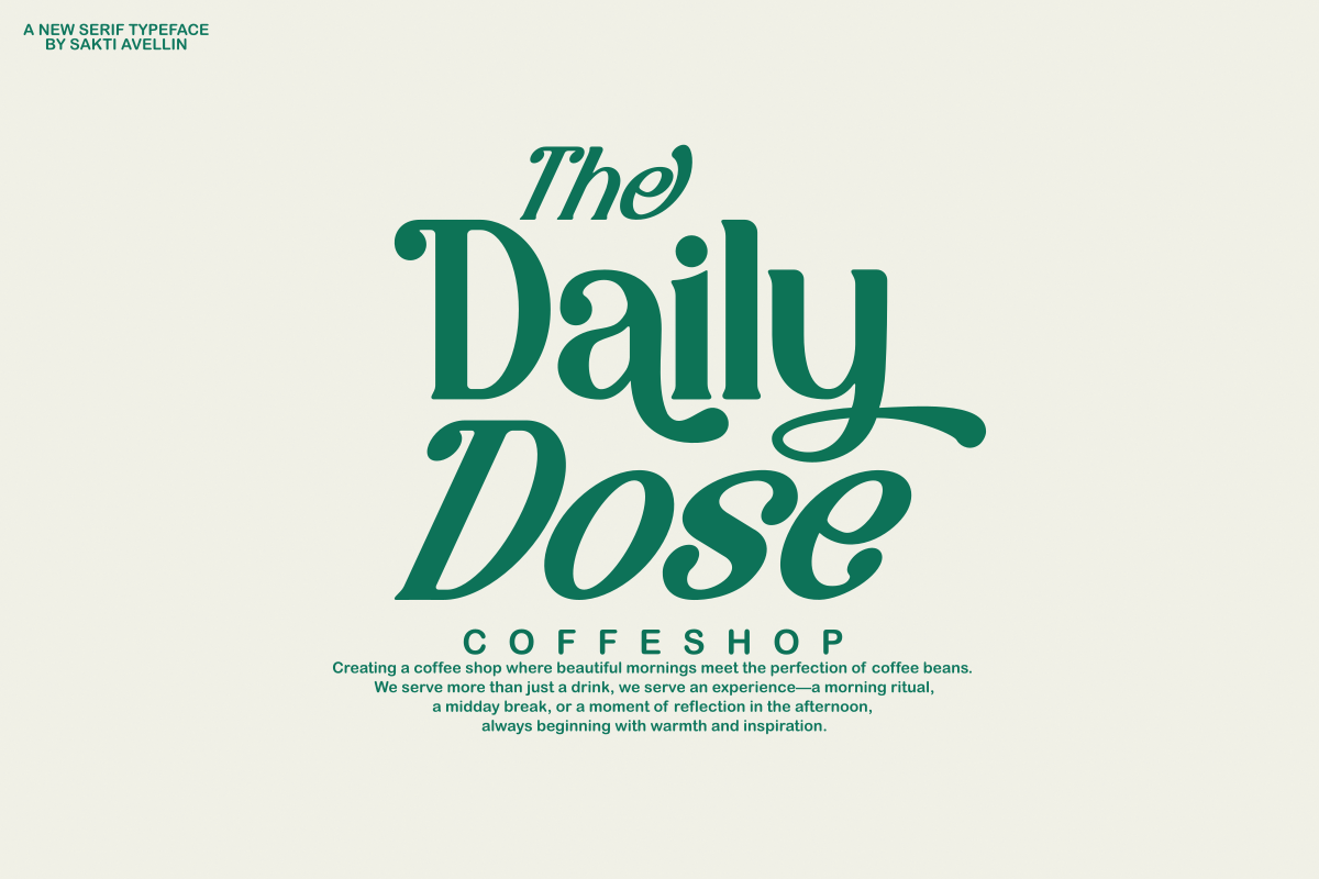 Magic Avenue - A New Serif Typeface, a Serif Font by SaktiAvellin (Photo 9 of 13)