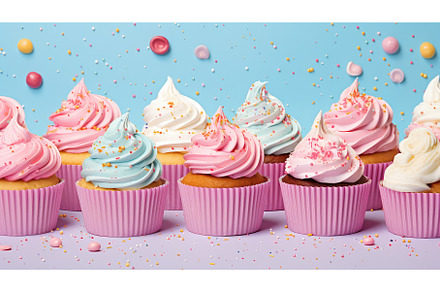 sweet background cupcake food ai, a Background Photo by pikepicture