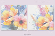 Watercolor  flowers Digital paper, a Texture Graphic by Anna Sokol (Thumbnail 5 of 13)