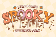 Spooky Mama is a retro duo font, a Serif Font by Brown Cupple (Thumbnail 1 of 6)