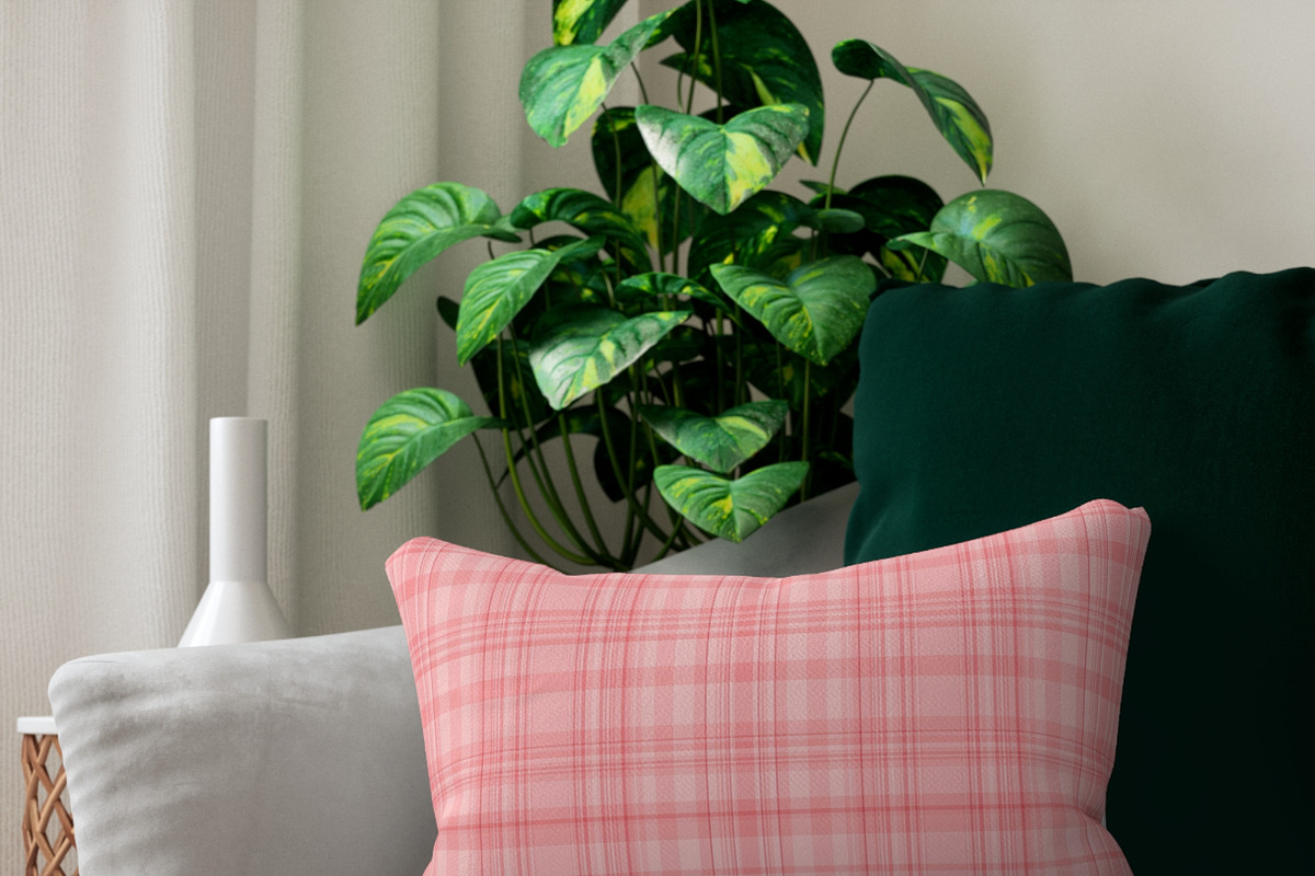 Pink Plaid Pattern Background, a Pattern Graphic by elfy creative (Photo 3 of 4)