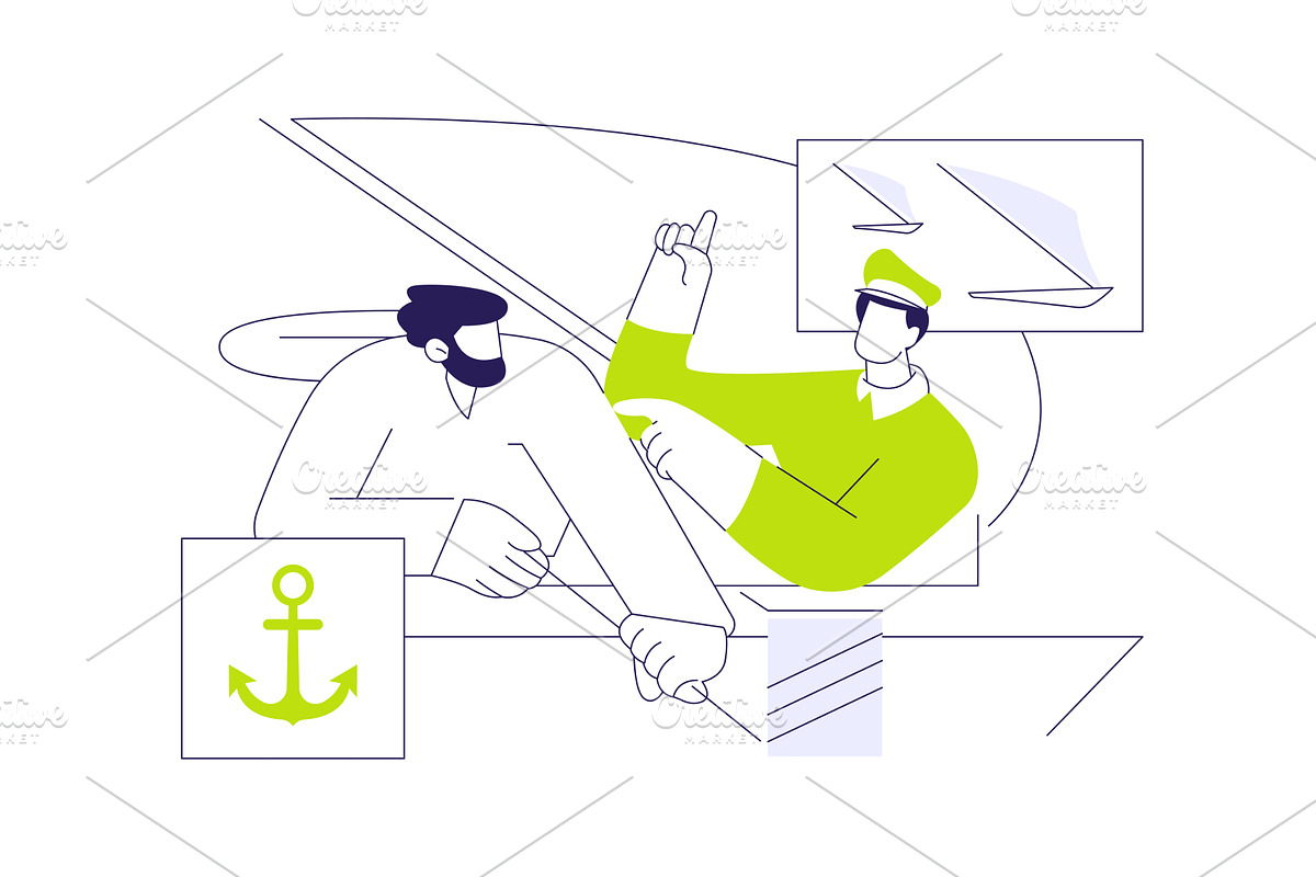 Sailing course abstract concept, a Transportation Illustration by Visual Generation