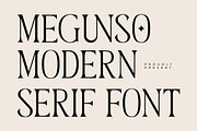Megunso - Modern Serif Font, a Serif Font by AmorfaType (Thumbnail 1 of 10)
