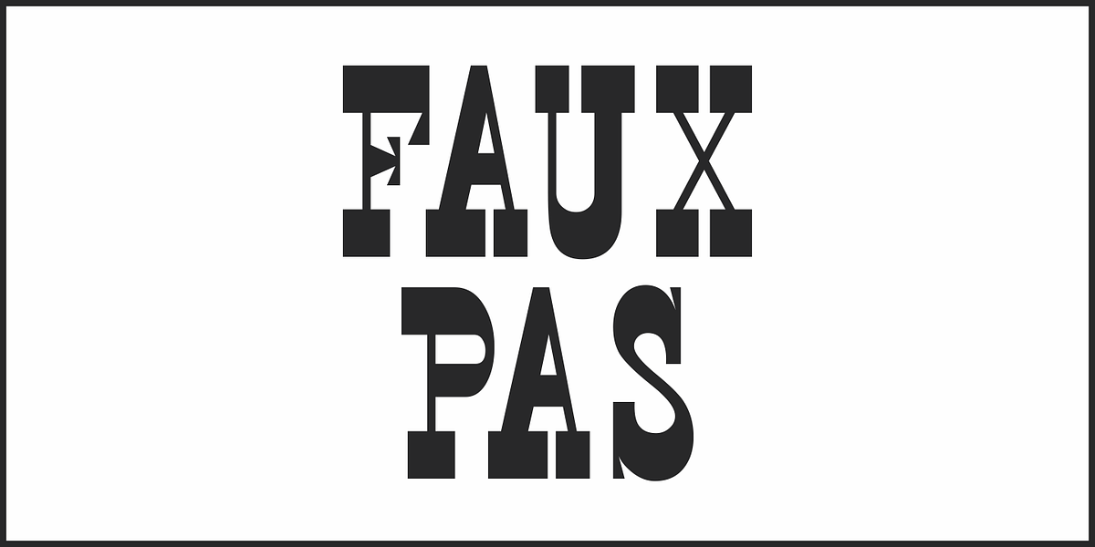 Faux Pas JNL, a Font by Jeff Levine Fonts (Photo 2 of 5)