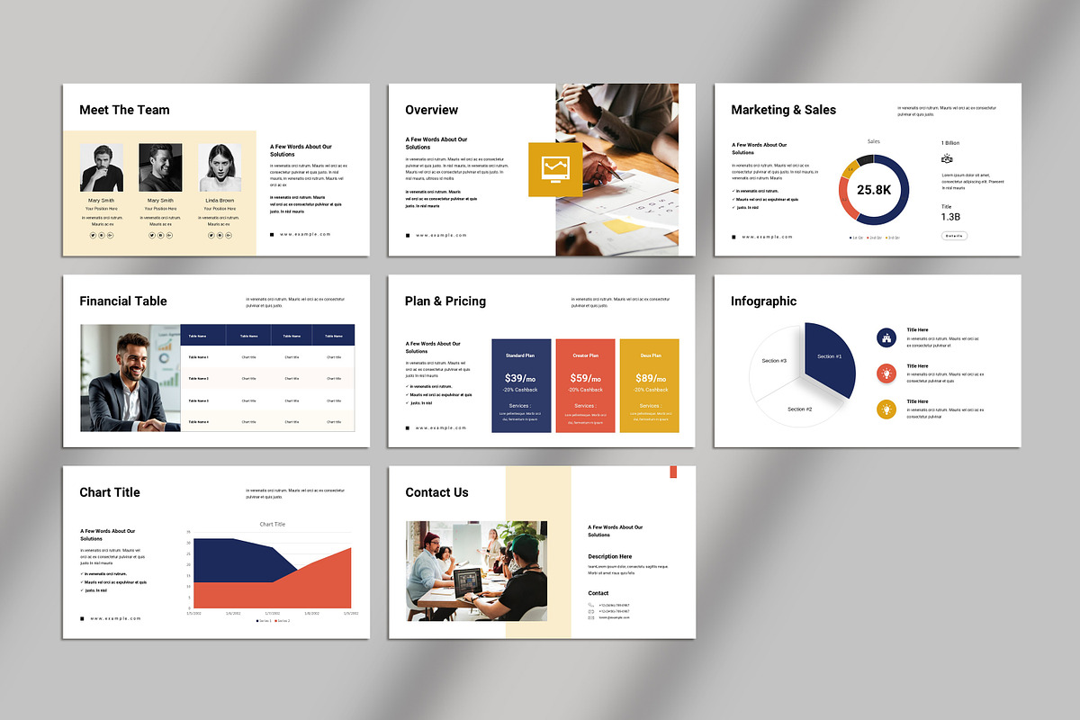 Business Plan Presentation Template, a Presentation Template by Studio_Clarity (Photo 5 of 5)