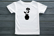 Flowers in Vase Silhouette SVG, an Object Illustration by newminddesign (Thumbnail 7 of 10)