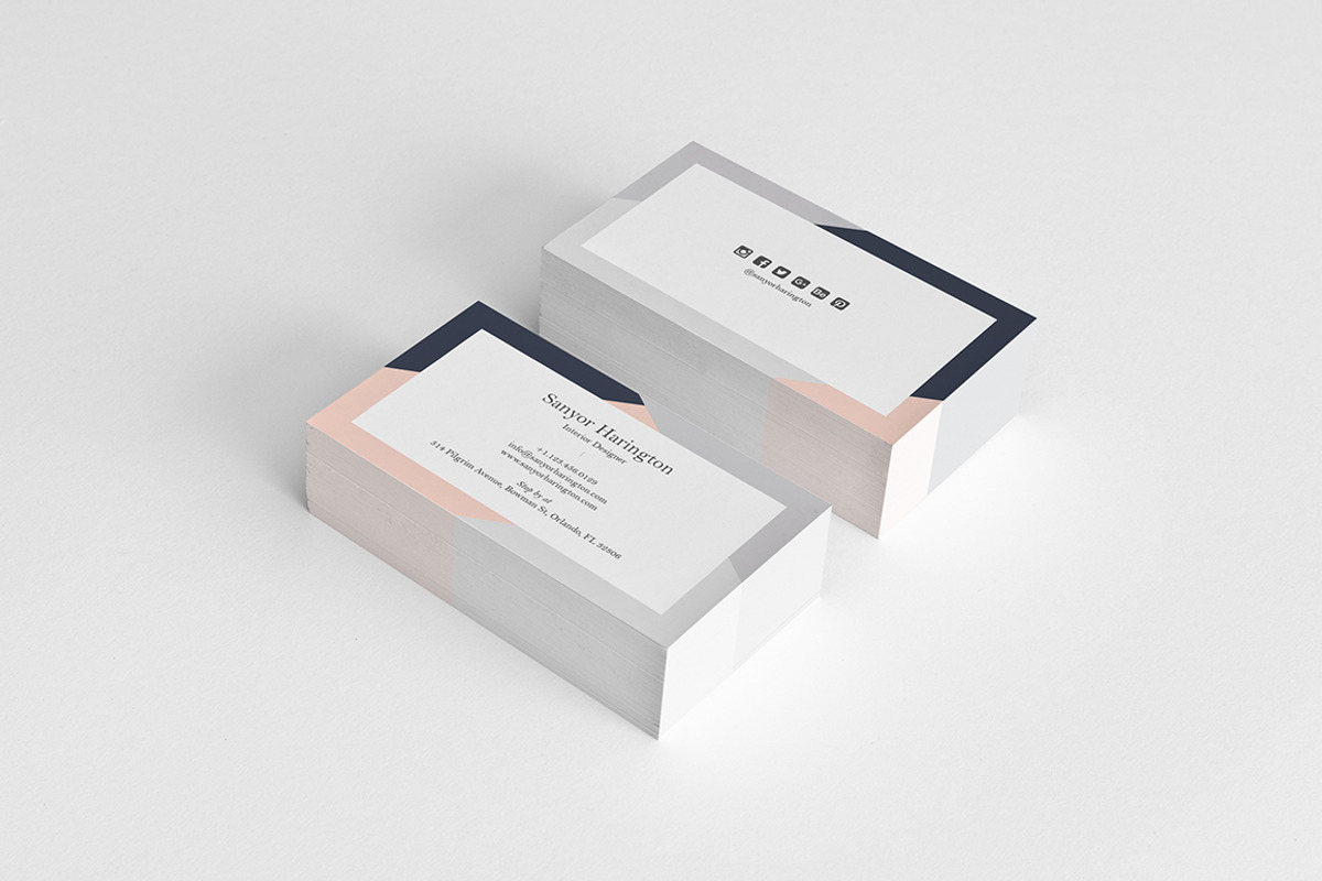 Modern Stylish Minimal Business card, a Business Card Template by GraphicsEgg (Photo 2 of 3)