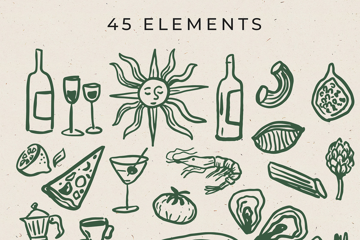Mediterranean Vibes Clipart, an Object Illustration by Teresa Art Store (Photo 8 of 8)