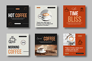 Coffee Social Media Post Template, a Social Media Template by MightyDesign (Thumbnail 1 of 8)