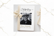 Funeral Bifold Program BW CanvaFR001, a Brochure Template by TyphoonStudio (Thumbnail 7 of 8)