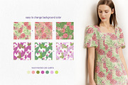 Tropical Flowers. Exotic flora set, an Illustration by Tata Pilip (Thumbnail 13 of 21)