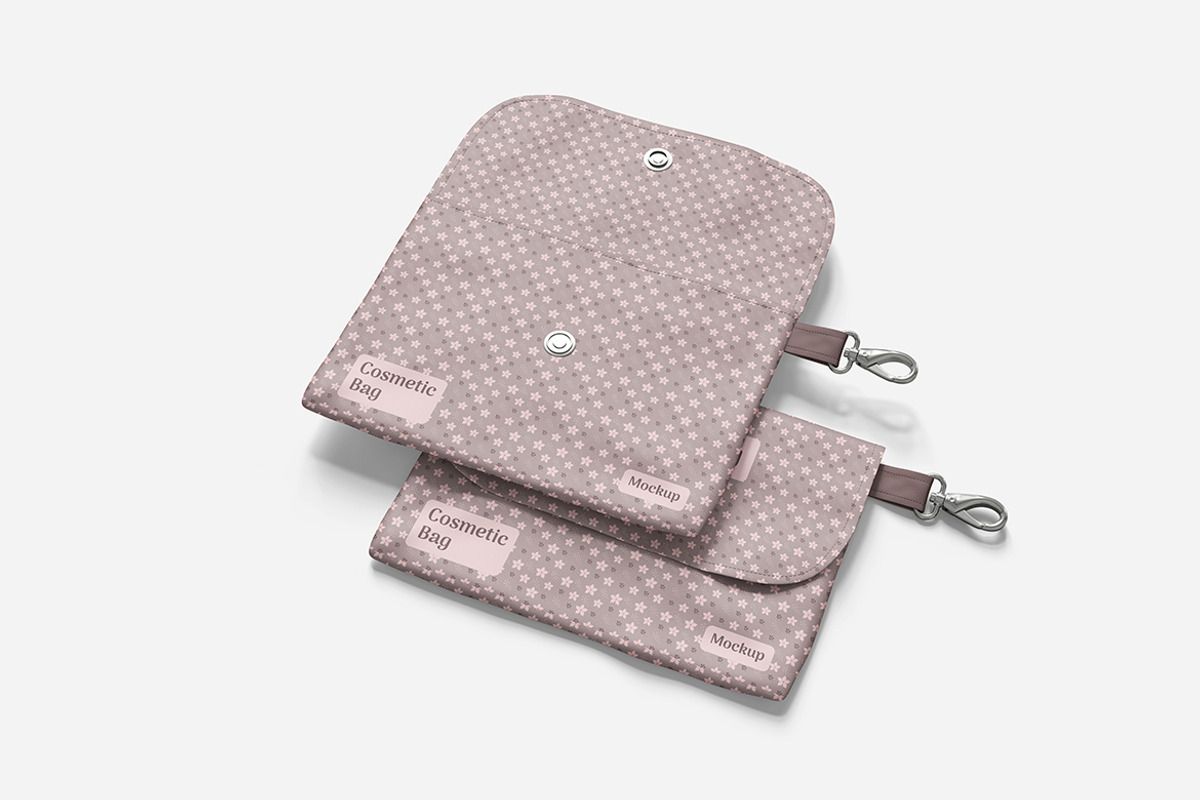 Cosmetic Bag Mockup PSD, an Advertising Mockup by Indah (Photo 5 of 6)