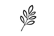 Botanical Leaf Silhouette Bundle, an Illustration by Creativeshirt (Thumbnail 30 of 51)