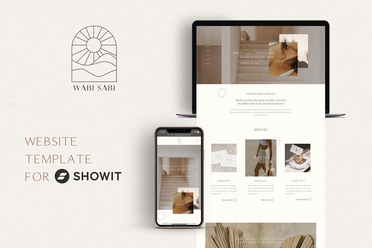 Minimal Showit Website Template, a Websites & App Template by Wonderlik Webdesign (Photo 1 of 4)