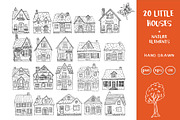 Hand-Drawn Cottage Clipart Set, an Object Illustration by Anna Ivanir (Thumbnail 1 of 3)