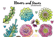 Floral collection. Hand drawn set., an Illustration by antuanetto (Thumbnail 4 of 7)
