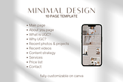 UGC portfolio Canva Template, a Social Media Template by SociallyyCreative (Thumbnail 3 of 10)