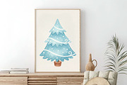 Watercolor Christmas Gift Clipart, an Illustration by SinaCreation (Thumbnail 6 of 7)
