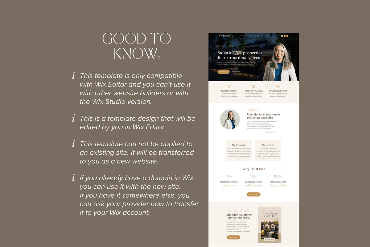 Real Estate Wix Template Realtor, a Wix Template by vectorocean (Photo 11 of 11)