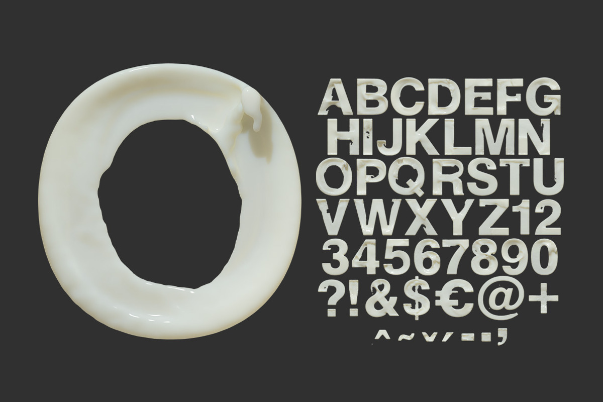 Milk Skimmed Font, a Font by Handmadefont (Photo 2 of 9)