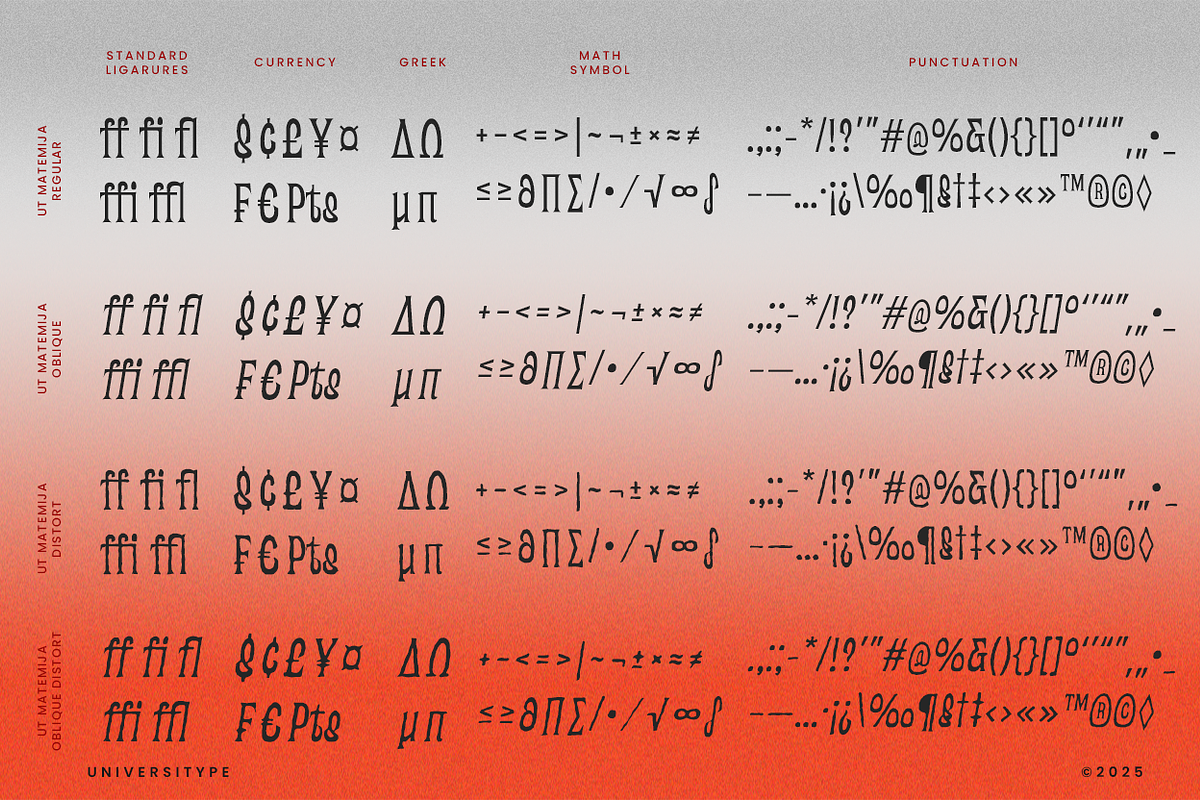 UT Matemija - A Movie Serif Font, a Serif Font by Universitype (Photo 7 of 12)