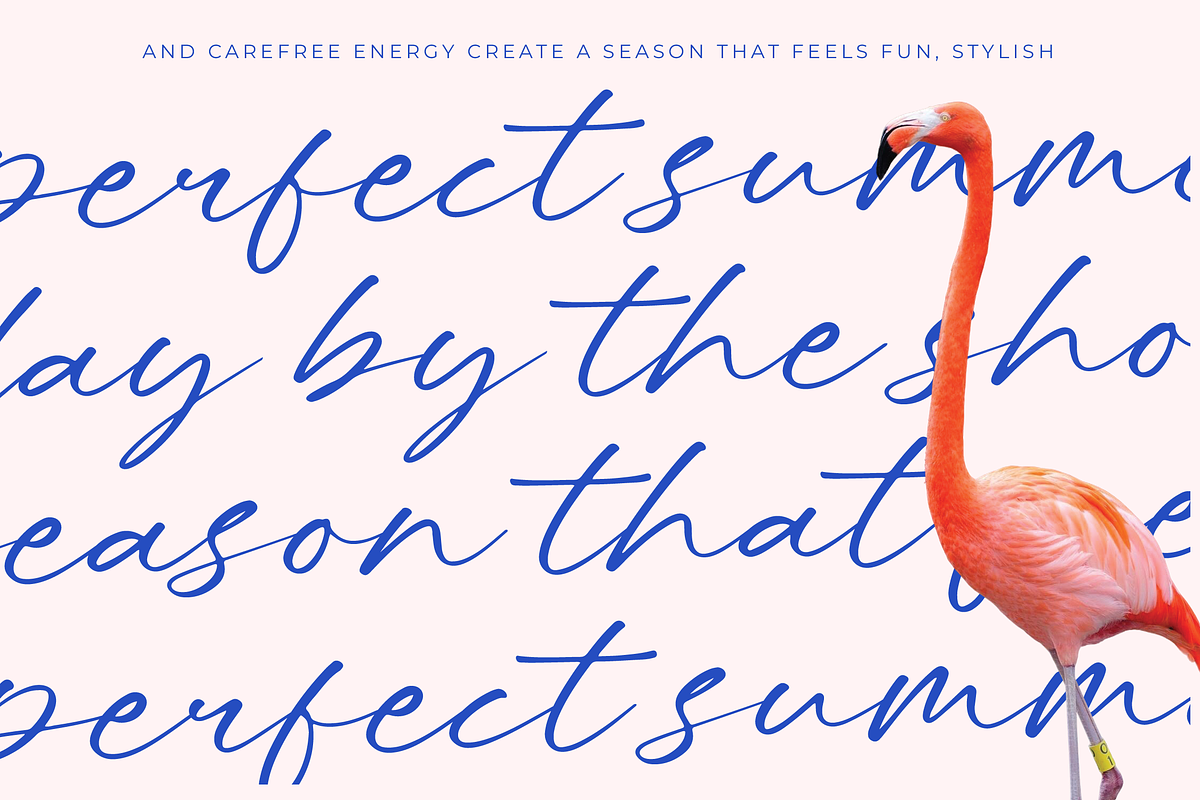 Letters Blushing Touch Sticky Note, a Script Font by Letterena Studios Script (Photo 3 of 15)