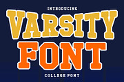 Varsity, a Slab Serif Font by Fourteen Letter (Thumbnail 1 of 6)