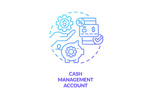 Cash Management Account Blue Icon