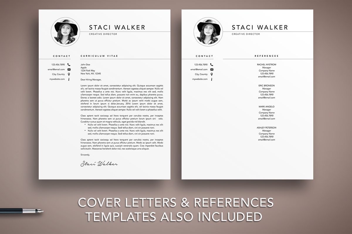 Professional Resume Template 3 Page, a Resume Template by The Creative Resume (Photo 4 of 8)