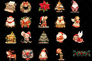Christmas Clipart PNG, Santa Claus, a Seasonal Illustration by MajorArtTm (Thumbnail 3 of 9)