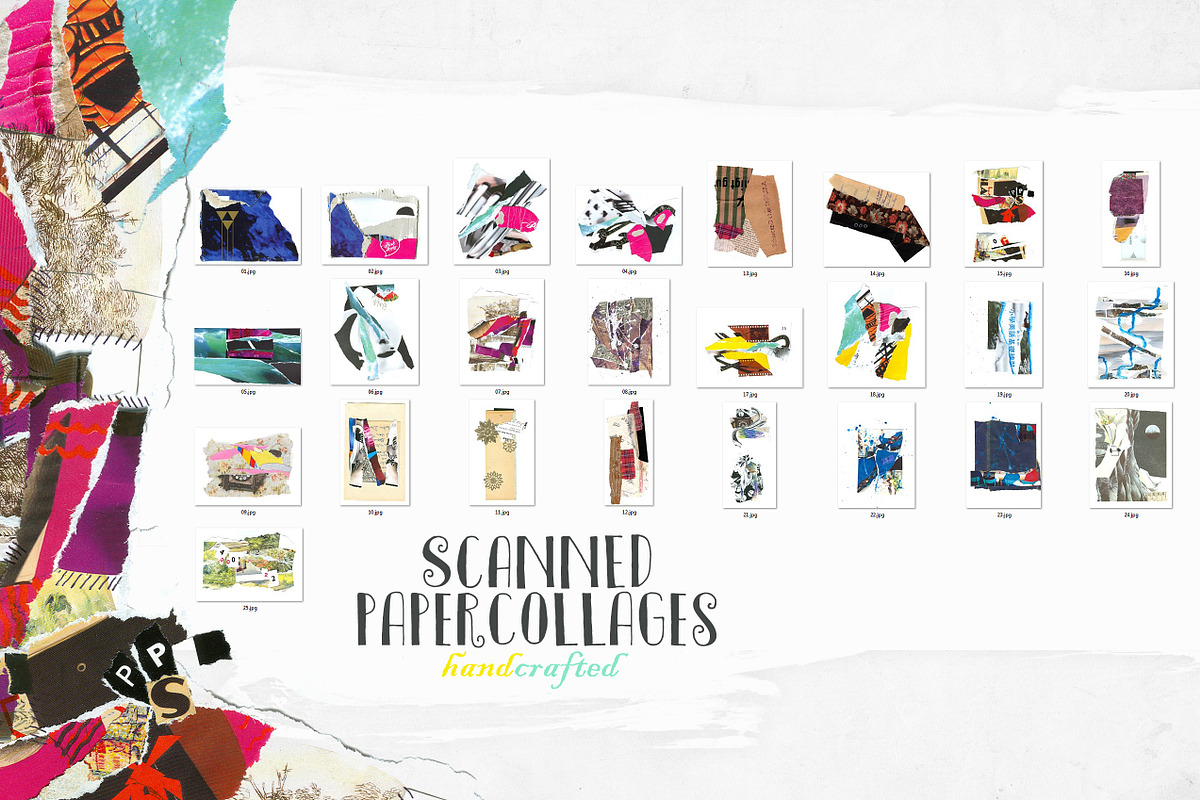 Scanned Paper Collages preview 5